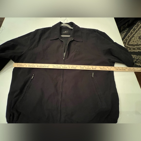 LONDON FOG MEN’S MICROFIBER GOLF JACKET. BLACK. SIZE. XL - Picture 7 of 7